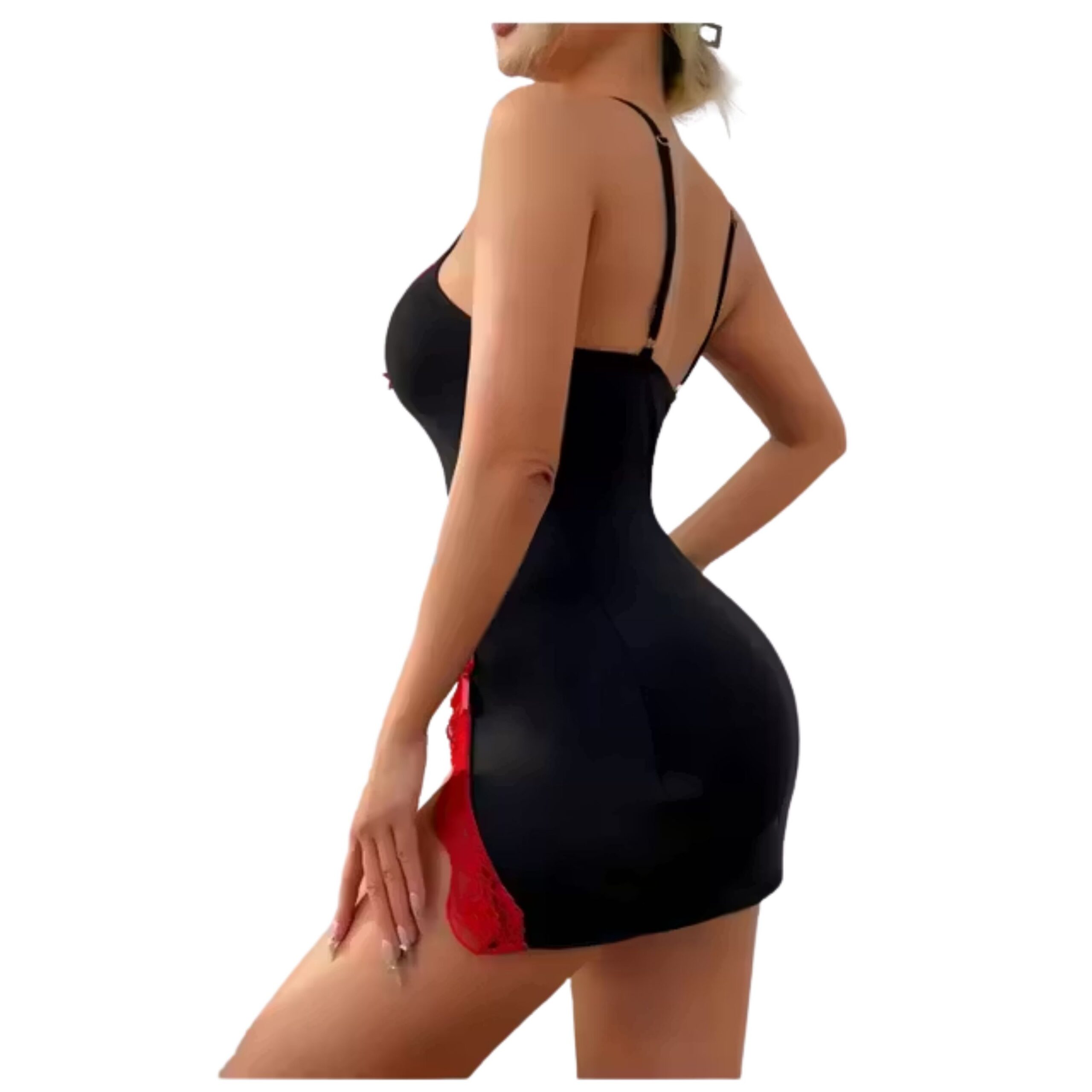 Scarlet Trim Satin Slip - Image 3