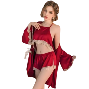 The Crimson Serenade Lounge Set